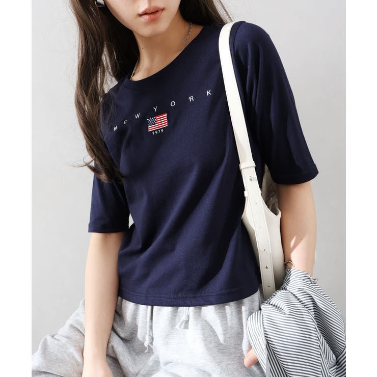 USA刺繍ロゴショートスリーブTシャツ | SpRay | 詳細画像26 