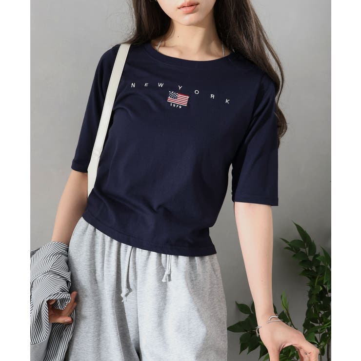 USA刺繍ロゴショートスリーブTシャツ | SpRay | 詳細画像27 