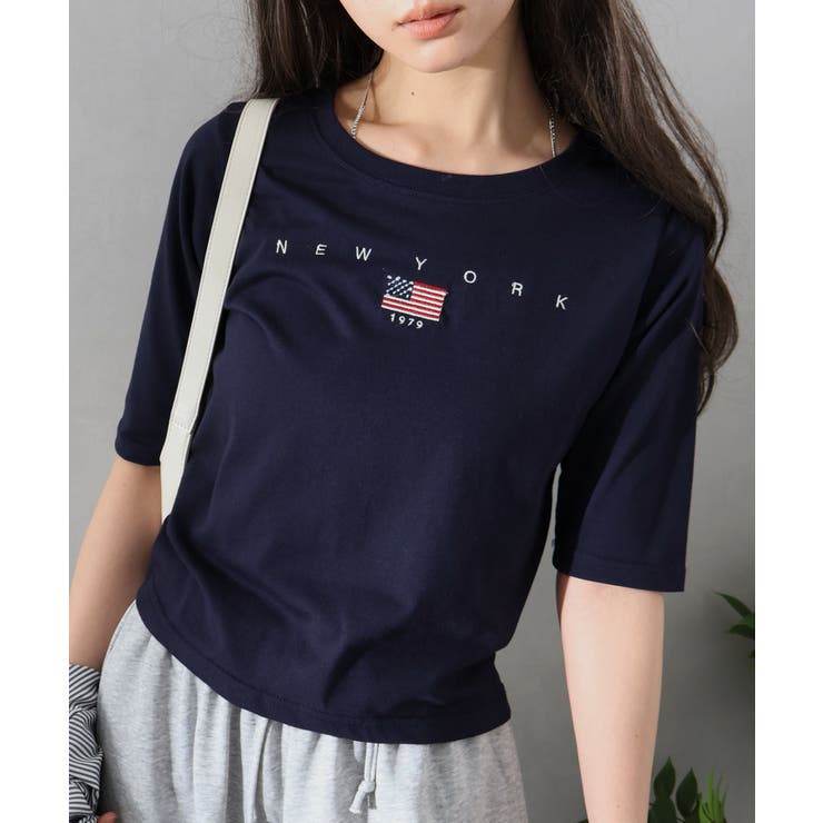 USA刺繍ロゴショートスリーブTシャツ | SpRay | 詳細画像28 