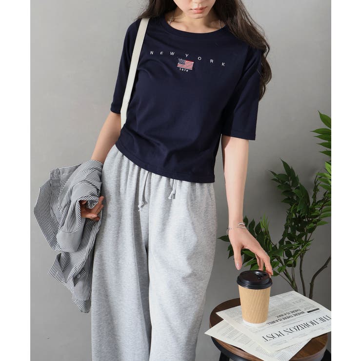 USA刺繍ロゴショートスリーブTシャツ | SpRay | 詳細画像29 