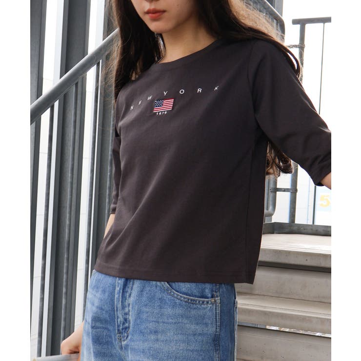 USA刺繍ロゴショートスリーブTシャツ | SpRay | 詳細画像6 