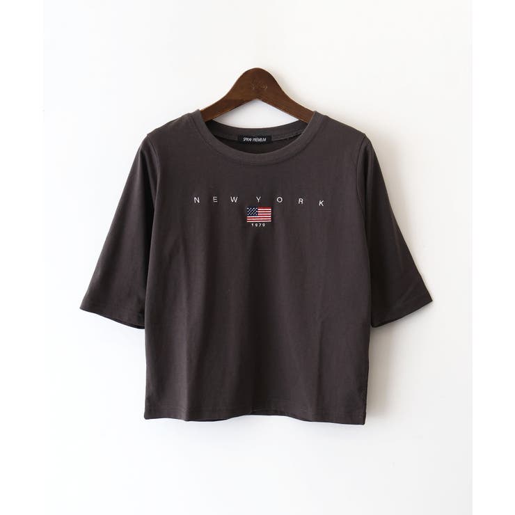 USA刺繍ロゴショートスリーブTシャツ | SpRay | 詳細画像7 