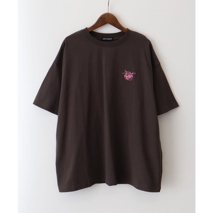ハグうさぎ刺繍BIG Tシャツ | SpRay | 詳細画像10 