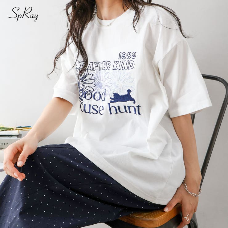 FLOWER×CAT BIG Tシャツ | SpRay | 詳細画像1 