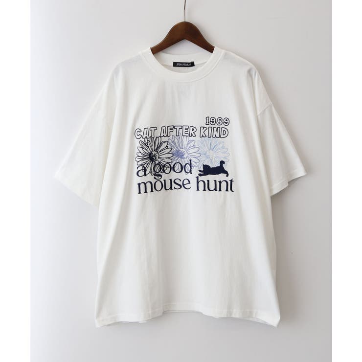 FLOWER×CAT BIG Tシャツ | SpRay | 詳細画像9 