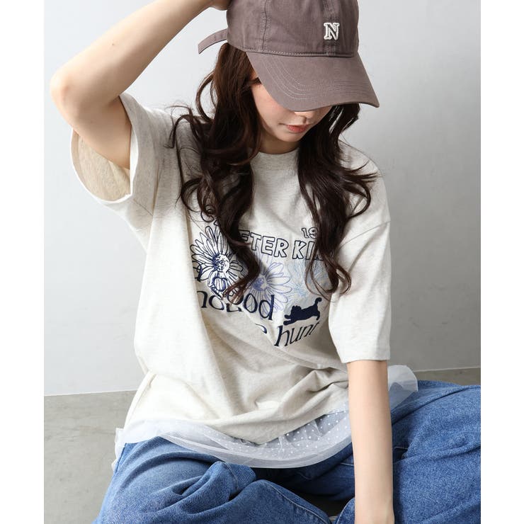 FLOWER×CAT BIG Tシャツ | SpRay | 詳細画像23 