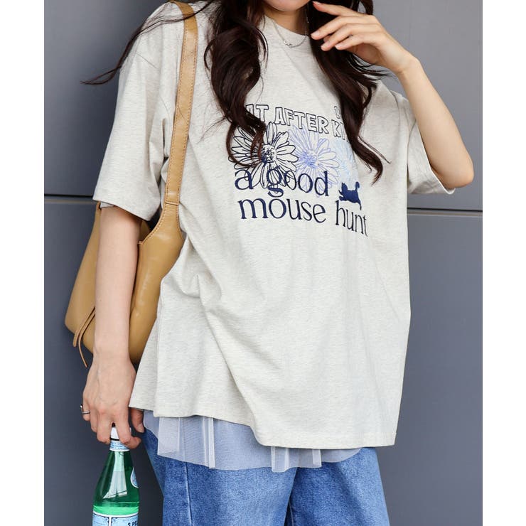 FLOWER×CAT BIG Tシャツ | SpRay | 詳細画像27 