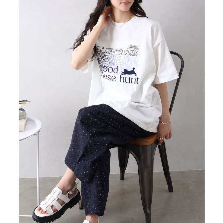FLOWER×CAT BIG Tシャツ | SpRay | 詳細画像7 