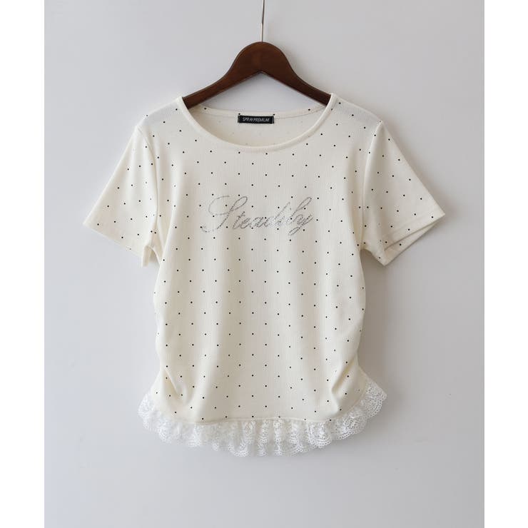 ドット裾レース Tシャツ | SpRay | 詳細画像20 