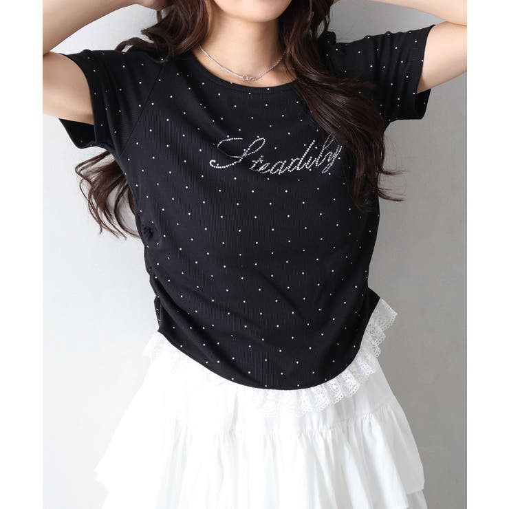 ドット裾レース Tシャツ | SpRay | 詳細画像5 