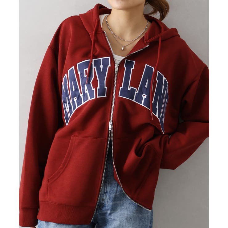 貼付ロゴWZIPパーカー | SpRay | 詳細画像16 