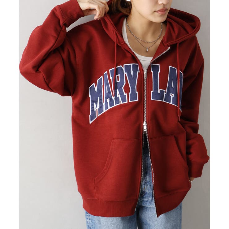 貼付ロゴWZIPパーカー | SpRay | 詳細画像21 