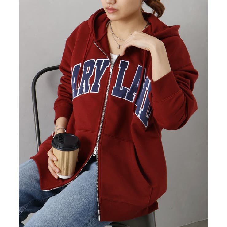 貼付ロゴWZIPパーカー | SpRay | 詳細画像26 