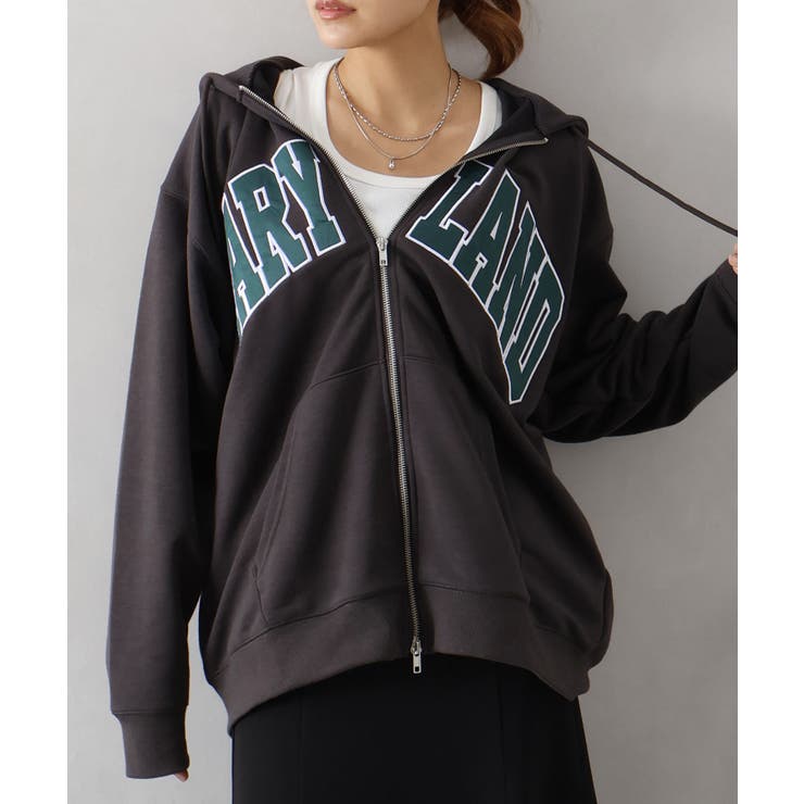 貼付ロゴWZIPパーカー | SpRay | 詳細画像28 