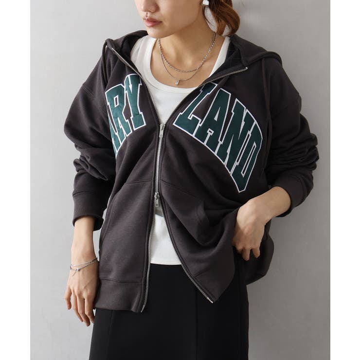 貼付ロゴWZIPパーカー | SpRay | 詳細画像30 