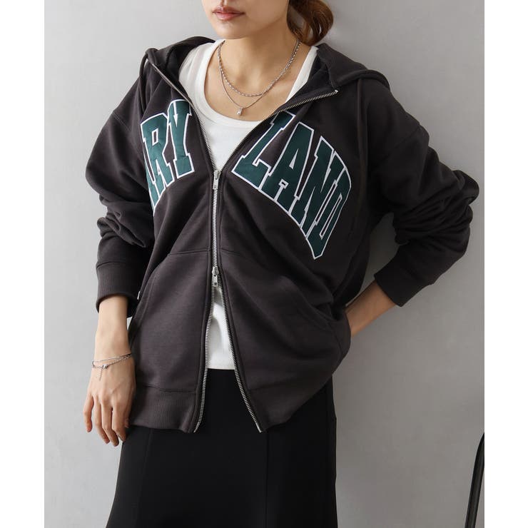 貼付ロゴWZIPパーカー | SpRay | 詳細画像31 