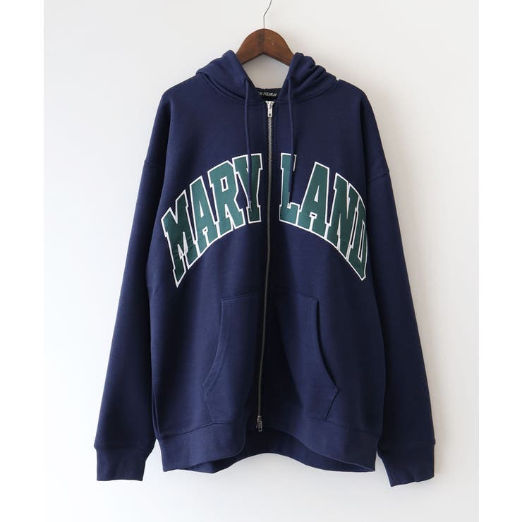 貼付ロゴWZIPパーカー | SpRay | 詳細画像44 