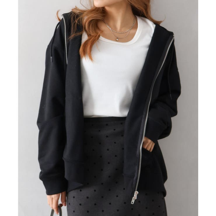 ブラック | WZIPパーカー | SpRay