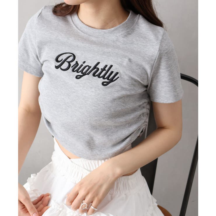 テレコロゴ刺繍シャーリングトップス | SpRay | 詳細画像10 