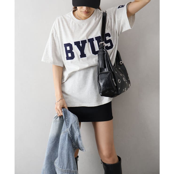 貼付ロゴＢＩＧＴシャツ | SpRay | 詳細画像2 