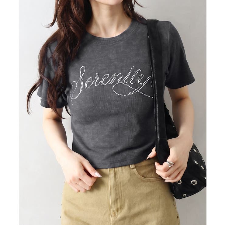 チャコールグレー | ピグメントストーン Tシャツ | SpRay