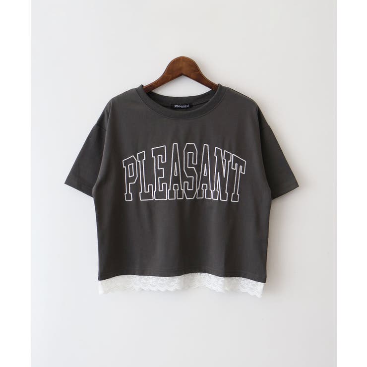 すそ刺繍ロゴショートスリーブ | SpRay | 詳細画像31 