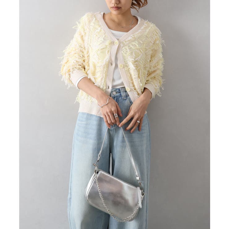 ウェーブフリンジカーディガン | SpRay | 詳細画像25 