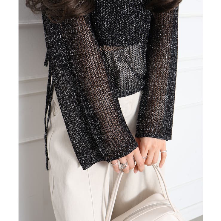 ラメ2WAYメッシュドロストプルオーバー | SpRay | 詳細画像11 