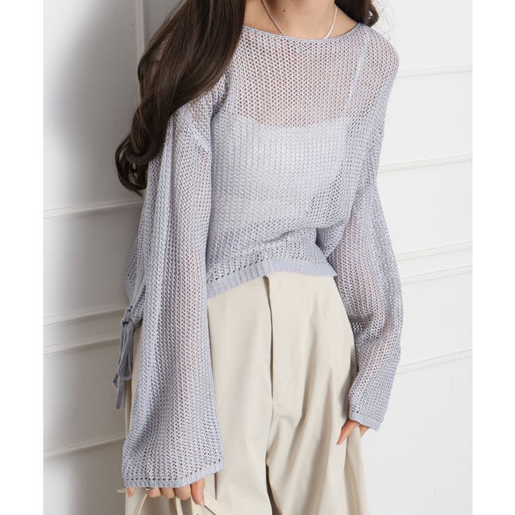 ラメ2WAYメッシュドロストプルオーバー | SpRay | 詳細画像12 