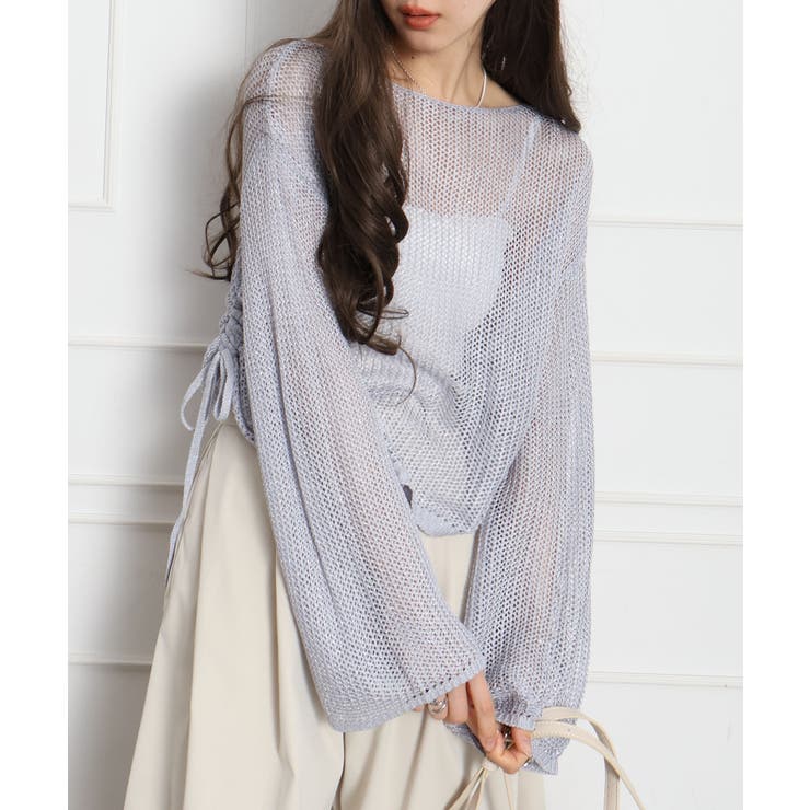 ラメ2WAYメッシュドロストプルオーバー | SpRay | 詳細画像16 