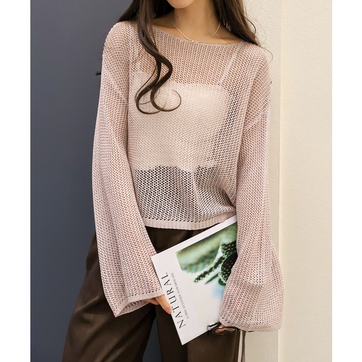 ラメ2WAYメッシュドロストプルオーバー | SpRay | 詳細画像19 