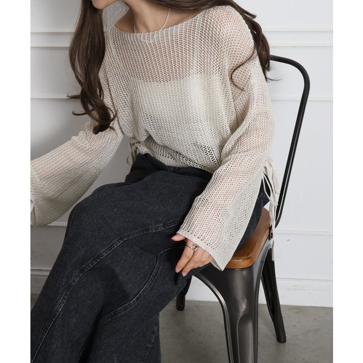 ラメ2WAYメッシュドロストプルオーバー | SpRay | 詳細画像21 