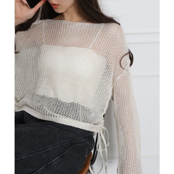 ラメ2WAYメッシュドロストプルオーバー | SpRay | 詳細画像22 