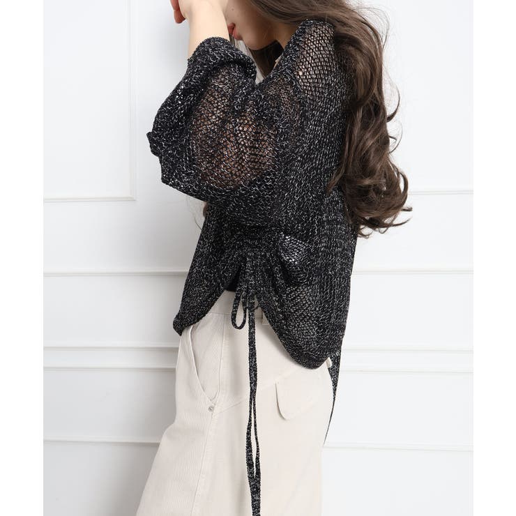 ラメ2WAYメッシュドロストプルオーバー | SpRay | 詳細画像4 