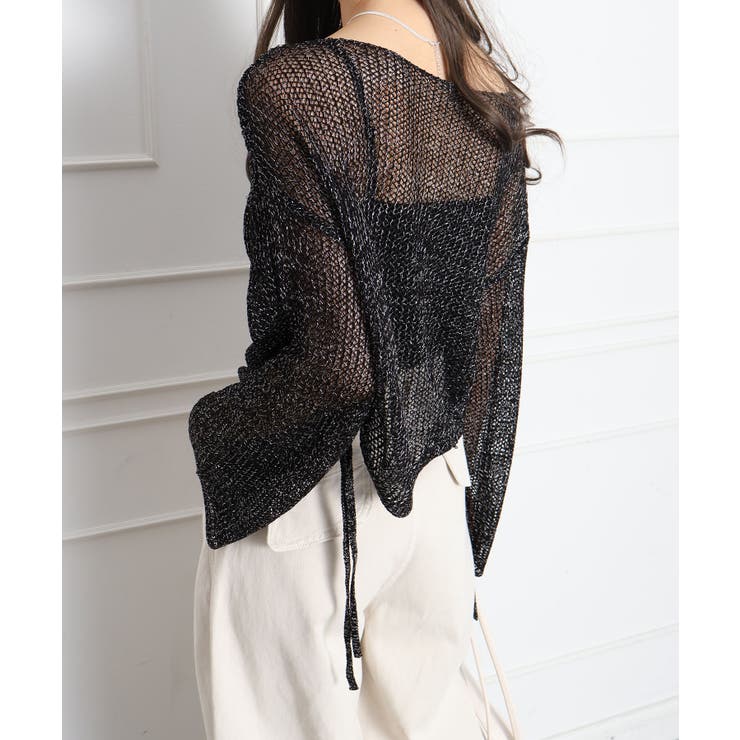 ラメ2WAYメッシュドロストプルオーバー | SpRay | 詳細画像6 