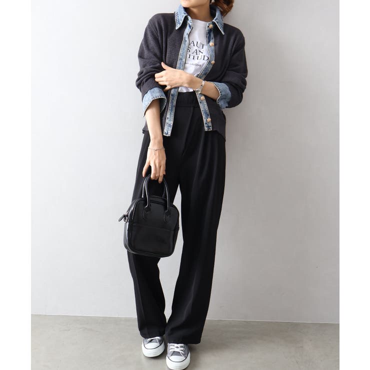 デニム切替レイヤードカーディガン | SpRay | 詳細画像22 