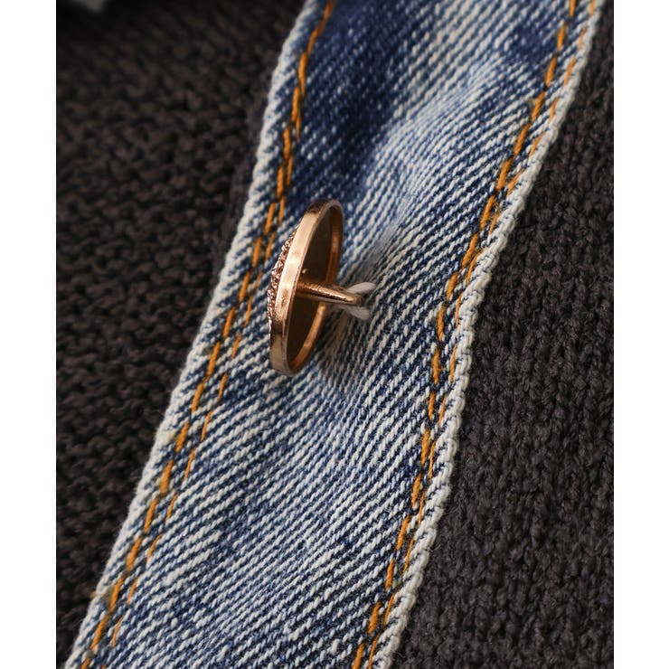 デニム切替レイヤードカーディガン | SpRay | 詳細画像59 