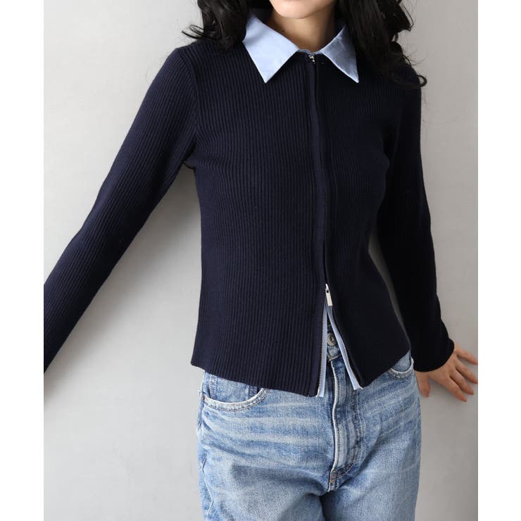 フェイクレイヤードジップカーディガン | SpRay | 詳細画像9 