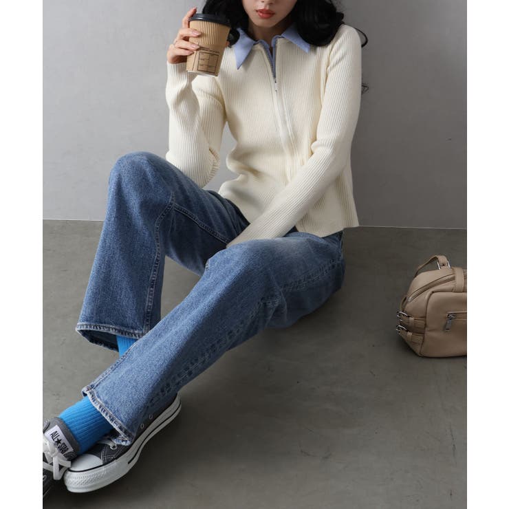 フェイクレイヤードジップカーディガン | SpRay | 詳細画像18 