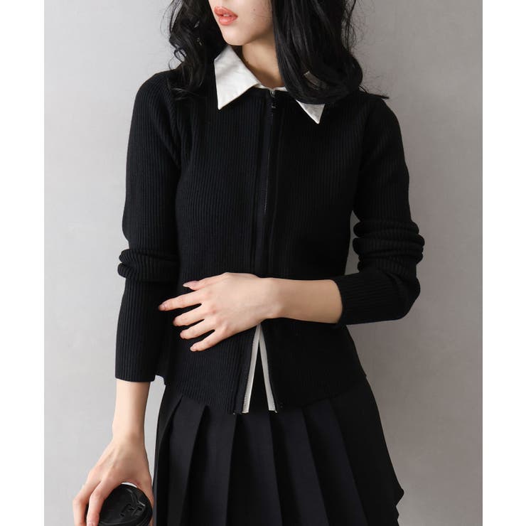 フェイクレイヤードジップカーディガン | SpRay | 詳細画像24 