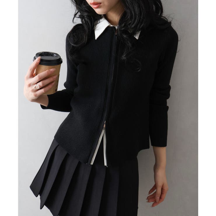 フェイクレイヤードジップカーディガン | SpRay | 詳細画像26 