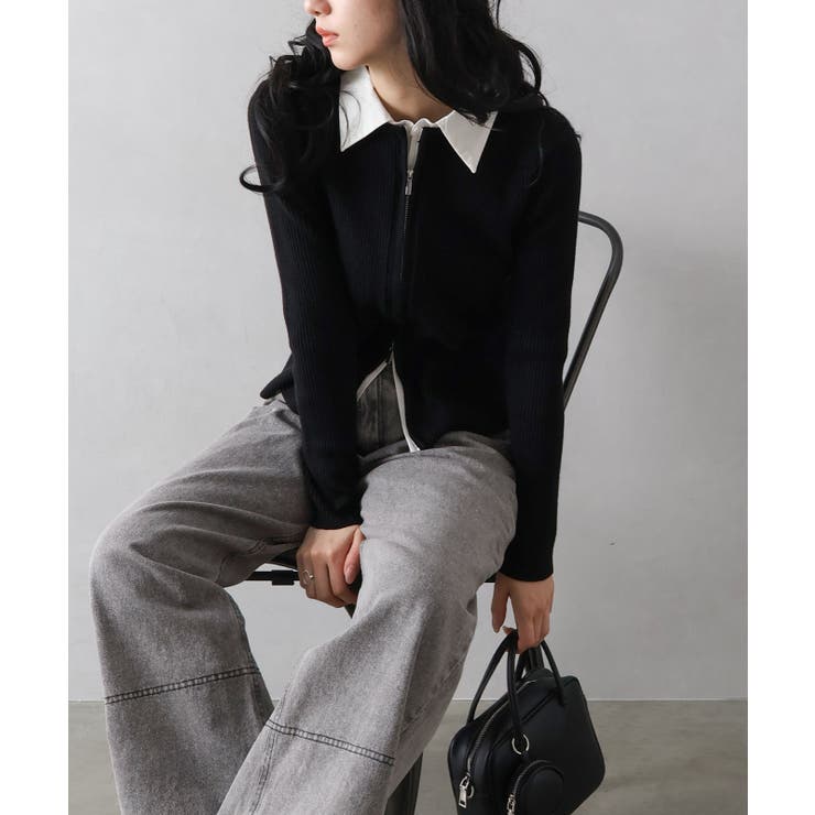 フェイクレイヤードジップカーディガン | SpRay | 詳細画像27 