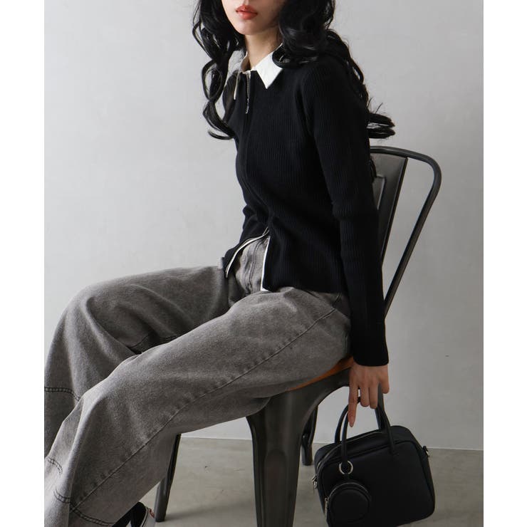 フェイクレイヤードジップカーディガン | SpRay | 詳細画像28 