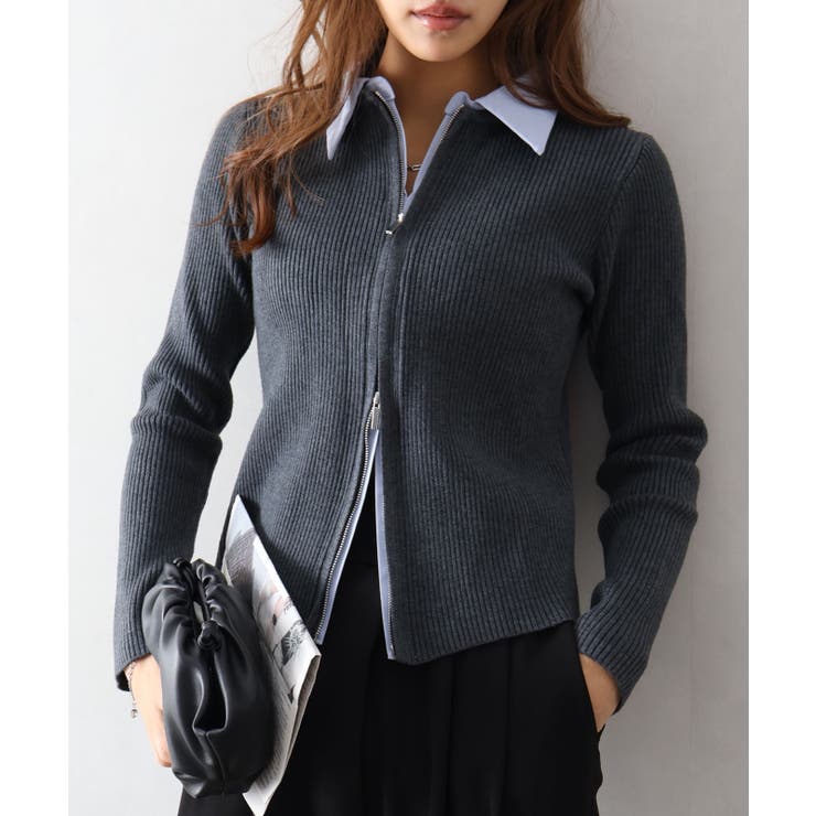 フェイクレイヤードジップカーディガン | SpRay | 詳細画像35 