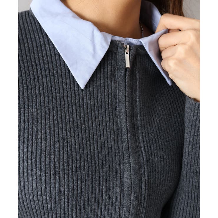 フェイクレイヤードジップカーディガン | SpRay | 詳細画像42 