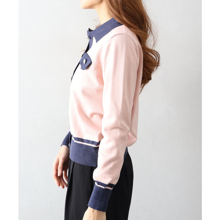 バイカラー衿付カーディガン | SpRay | 詳細画像11 