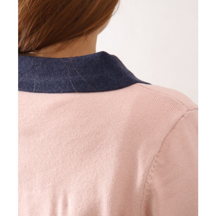 バイカラー衿付カーディガン | SpRay | 詳細画像14 