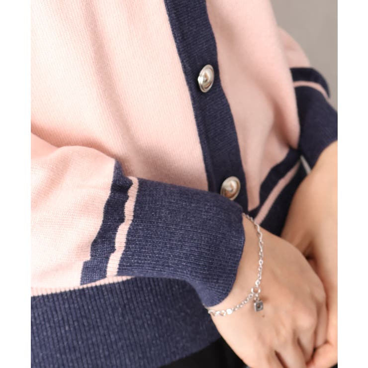 バイカラー衿付カーディガン | SpRay | 詳細画像16 