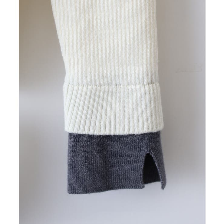 配色ニットポロシャツ | SpRay | 詳細画像11 