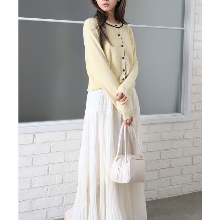 配色クルーカーディガン | SpRay | 詳細画像21 